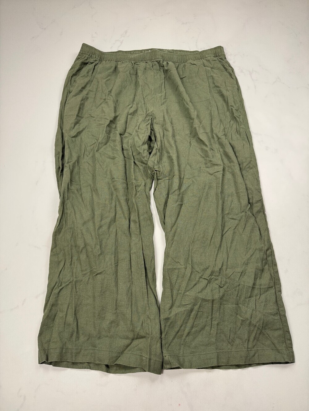 Old Navy Capri Pants Khaki 90s VTG Adjustable - Womens 3X